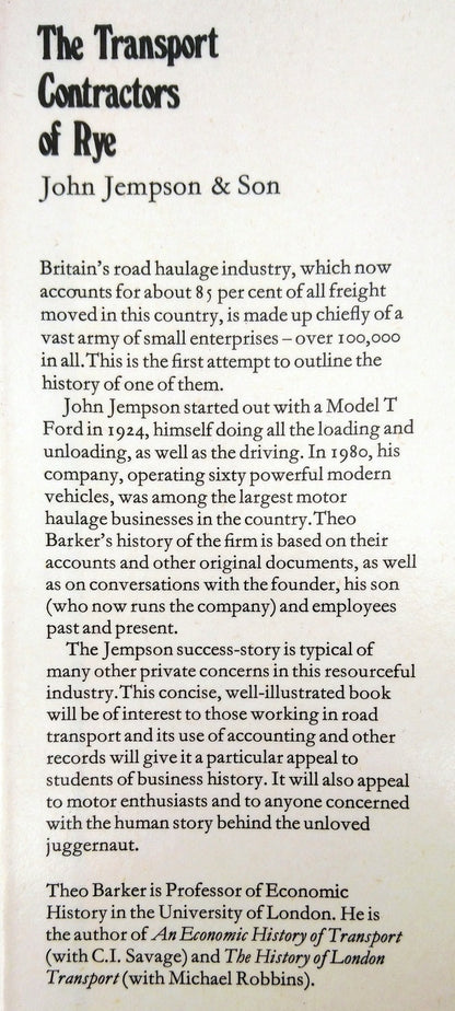 The Transport Contractors of Rye by Theo Barker (ref b363)