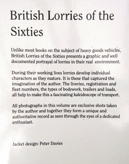 British Lorries of the Sixties by Peter Davies. (ref b366)