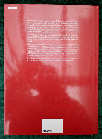 British Railway Companies (Encyclopaedia of). (ref b330)