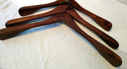 Set of 3 Jack Wills Vintage wooden Coat Hangers. (ref Nos149)