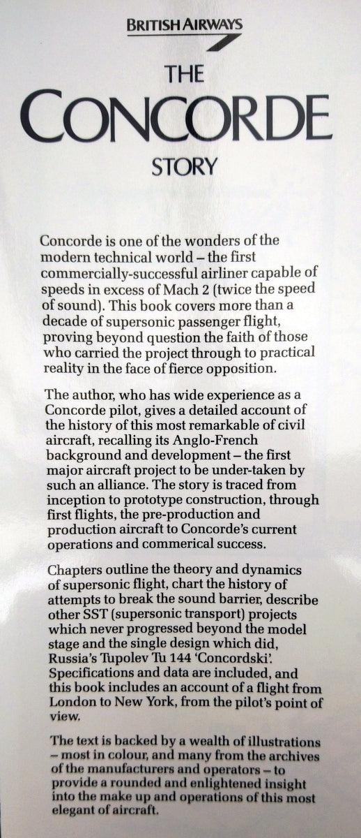 The Concorde Story by Christopher Orlebar. (ref b335)
