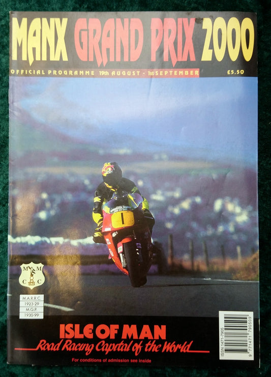 Manx Grand Prix 2000 Official Programme. (M258)