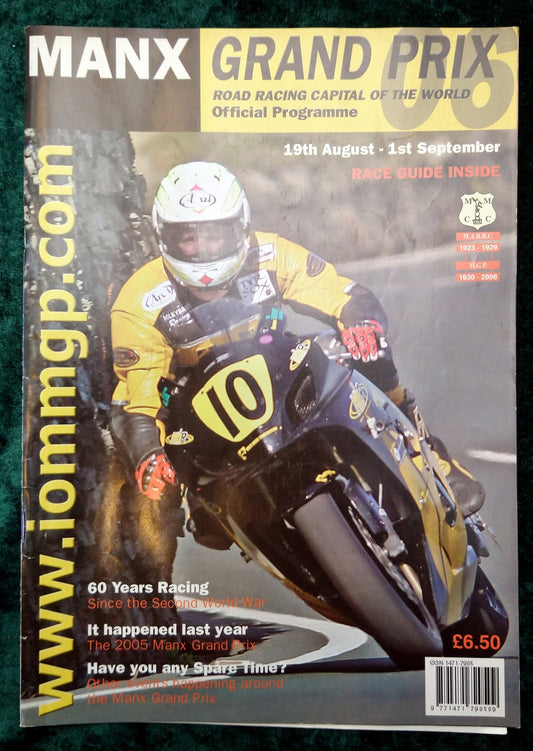 Manx Grand Prix 2006 Official Programme. (M263)