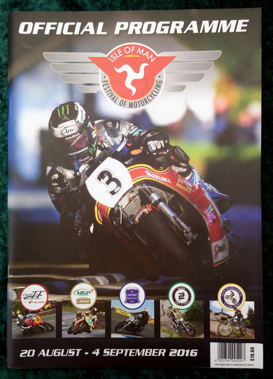 Isle of Man TT 2016 Official Programme. (M270)