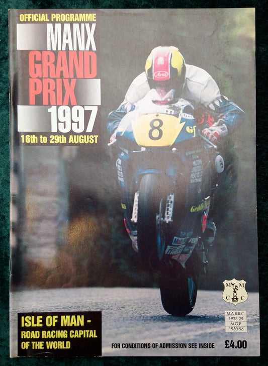 Manx Grand Prix 1997 Official Programme. (M265)