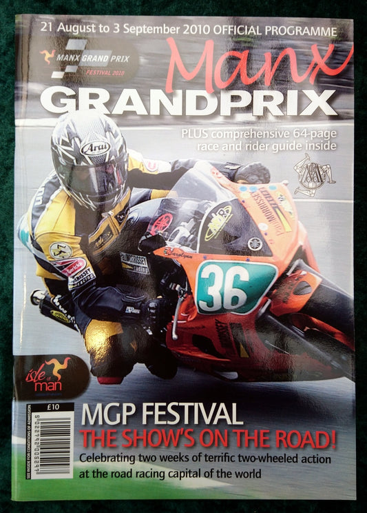 Manx Grand Prix 2010 Official Programme. (M275)