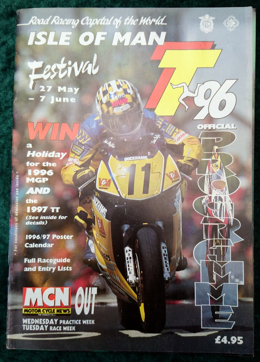 Isle of Man TT 1996 Official Programme. (M282)
