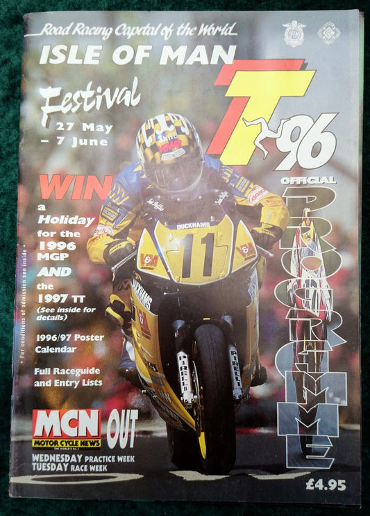 Isle of Man TT 1996 Official Programme. (M282)