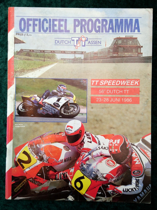 Dutch TT Assen. 1986 Official Programme. (M284)