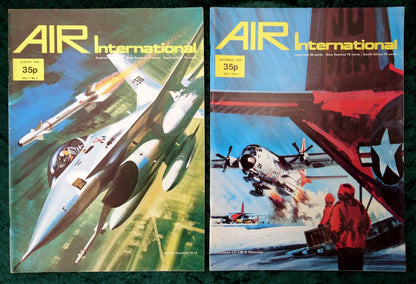 Air International Magazine. Lot of 8 from 1974/75. (MC131)