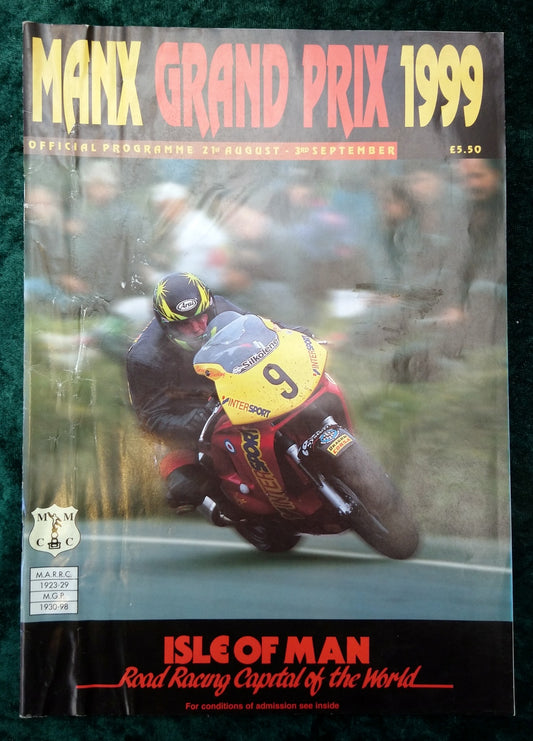 Manx Grand Prix. 1999 Official Programme. (M286)