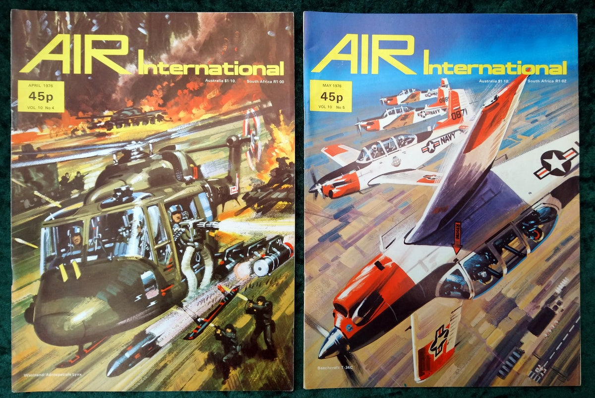 Air International Magazine. Lot of 8 from 1975/76/78. (MC132)