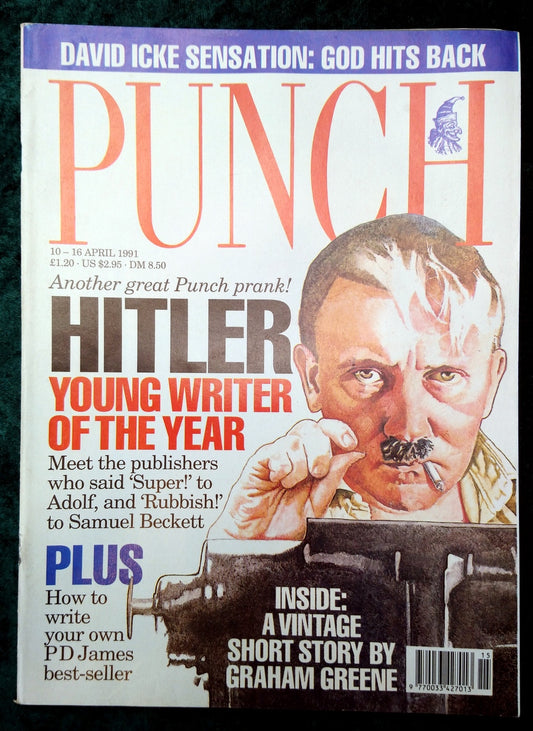 Punch Magazine. H1tler, Young Writer of the year. April 1991. (M291)