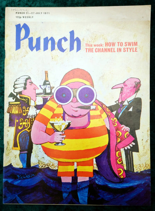 Punch Magazine How To Swim The Channel In Style. July 21th-27th 1971. (M303)