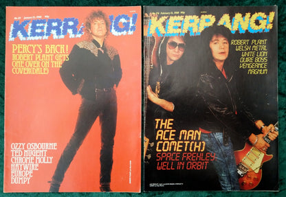 Kerrang! Rock and Metal Magazine. Collection of 10 from 1987, 88, 90. (MC130)