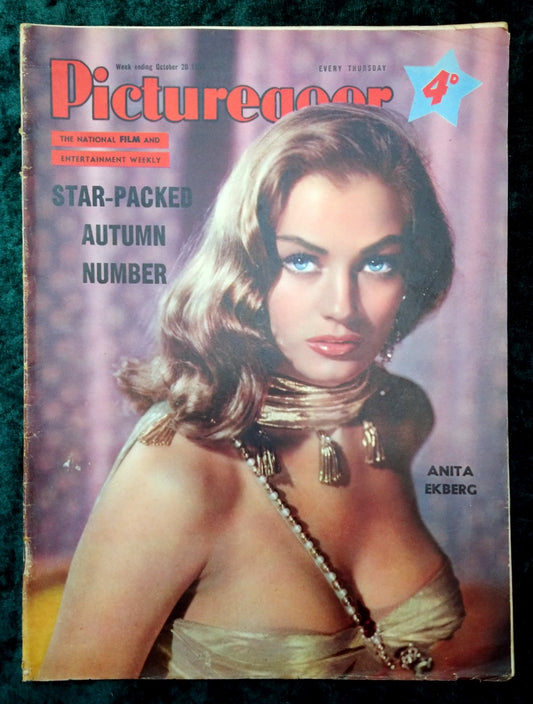 Picturegoer Film Magazine. October 1956. Cover Anita Ekberg. (M307)