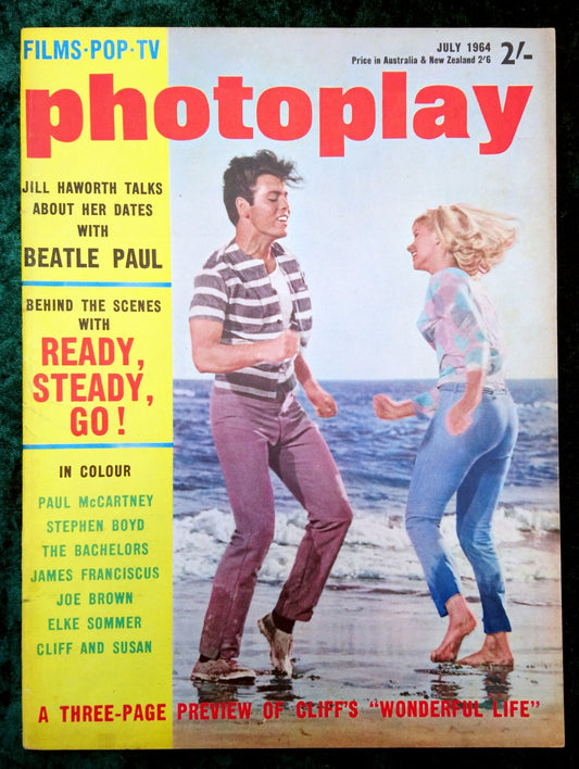 Photoplay Film Magazine. July 1964. Cover Cliff Richard (M309)
