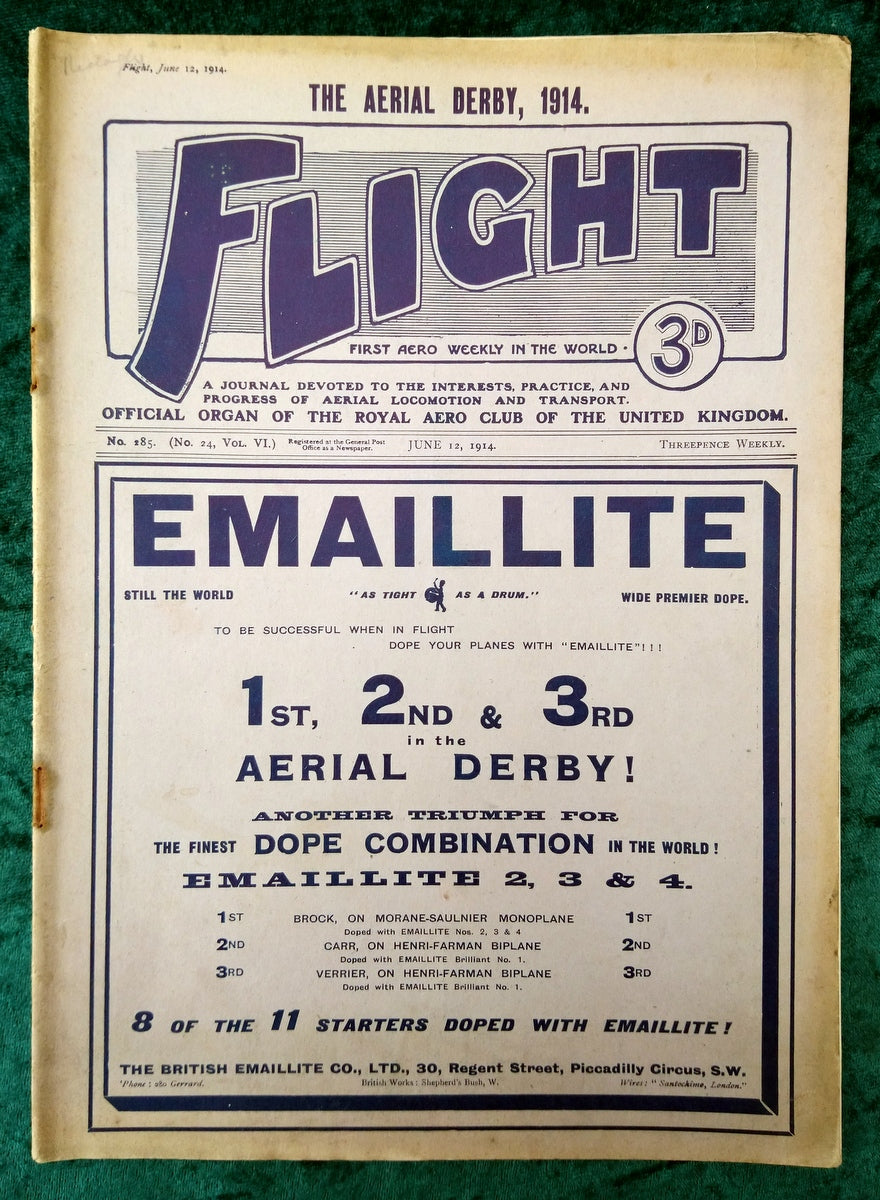 Flight Magazine June 12th 1914. (M526)