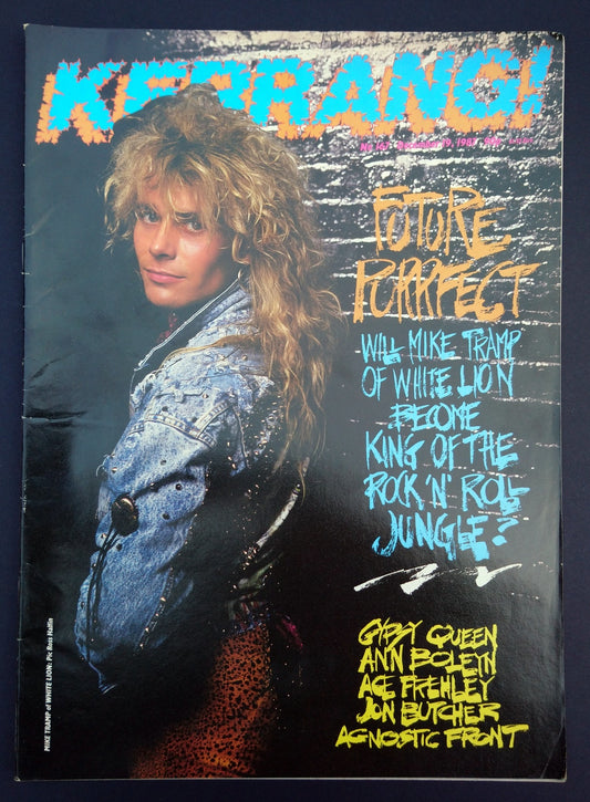 Kerrang Magazine No.167 Dec 19th 1987 On the Cover, Mike Tramp. (M322)