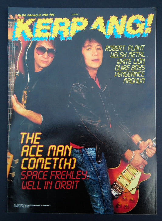 Kerrang Magazine No.174 Feb 13th 1988 On the Cover, Ace Frehley. (M323)