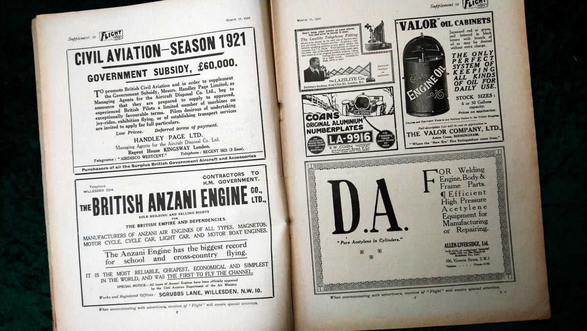 Flight Magazine March 17th 1921. (M527)