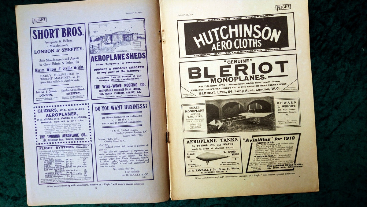 Flight Magazine January 29th 1910. (M528)
