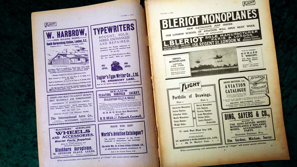 Flight Magazine October 1st 1910. (M529)