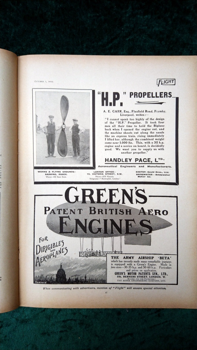 Flight Magazine October 1st 1910. (M529)