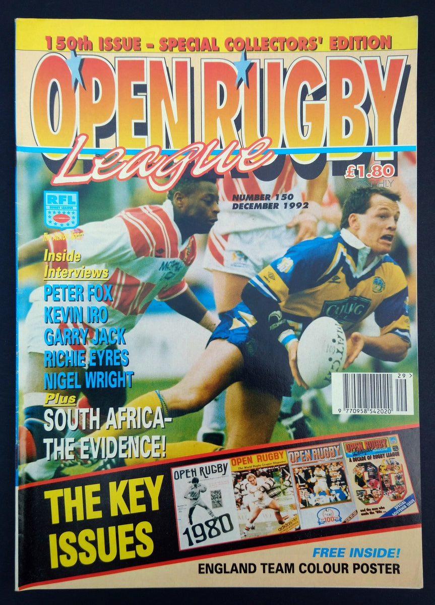 Open Rugby, The League Magazine. No.150 December 1992 (M344)