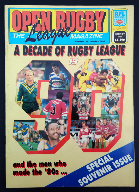Open Rugby, The League Magazine. No.121 January 1990 (M345)
