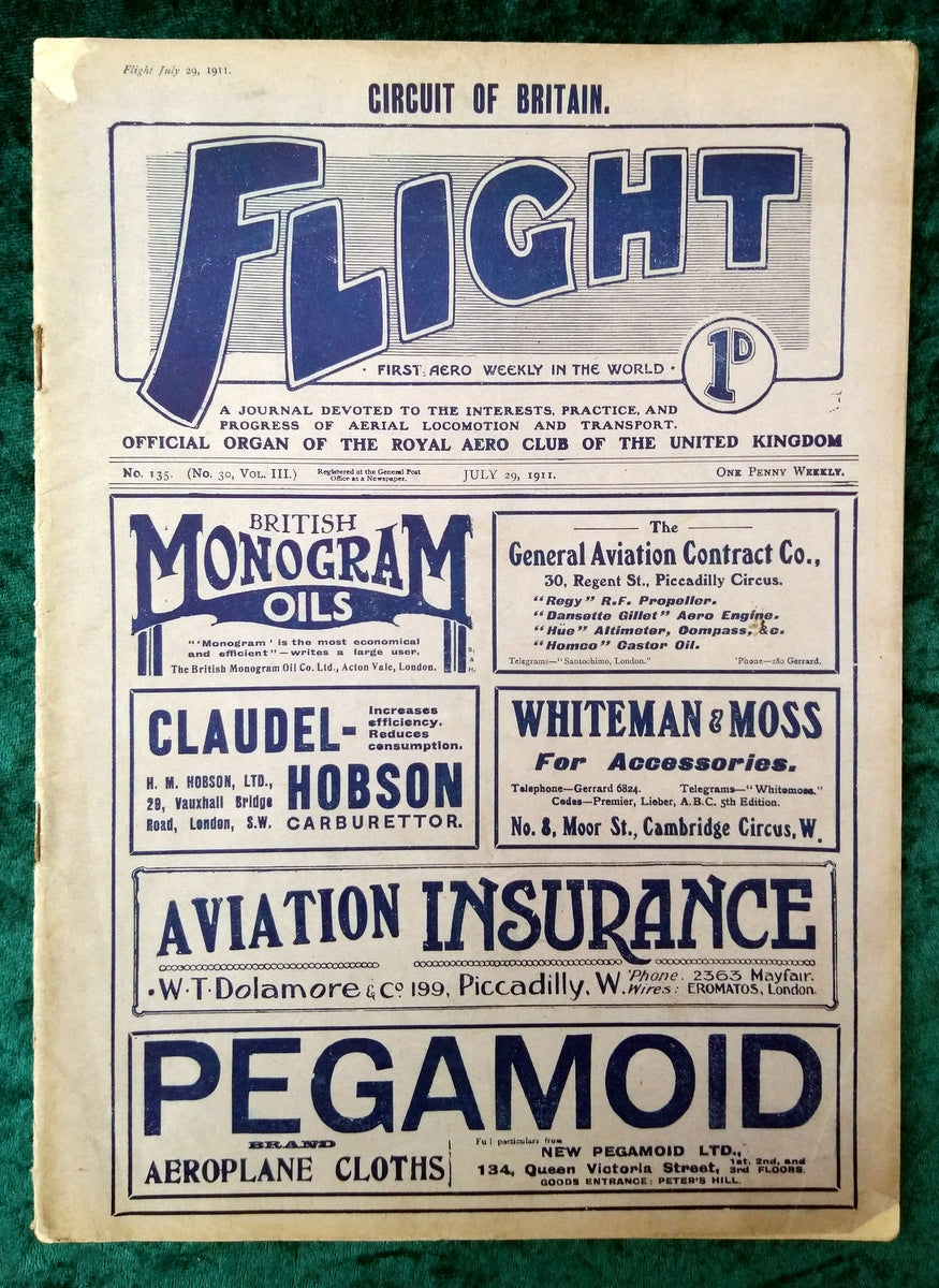 Flight Magazine July 29th 1911. (M530)