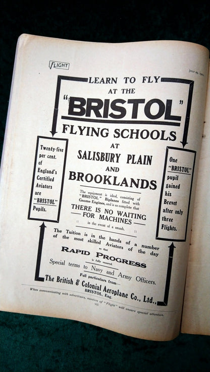 Flight Magazine July 29th 1911. (M530)