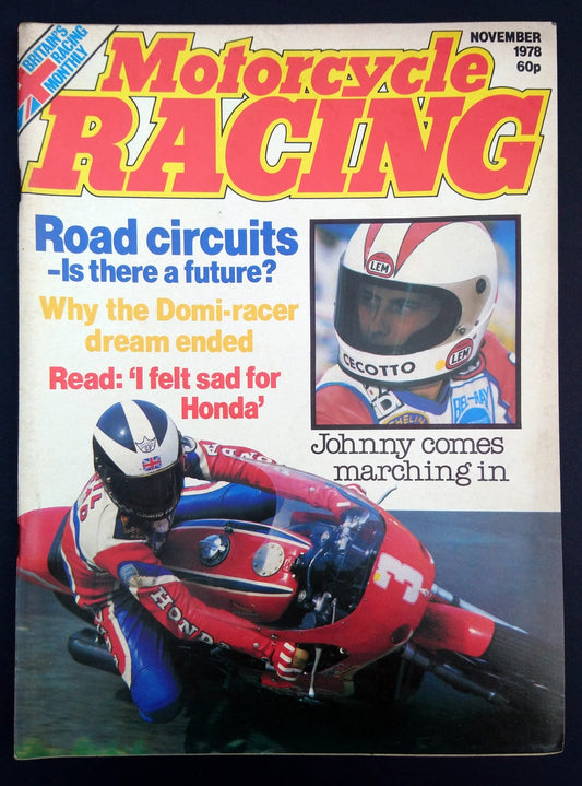 Motorcycle Racing Magazine November 1978. (M353)