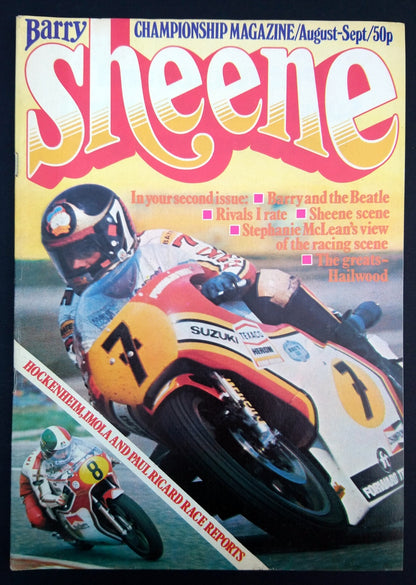 Barry Sheene Championship Magazine 1977. Full Set of 3 Issues. RARE. (M365)