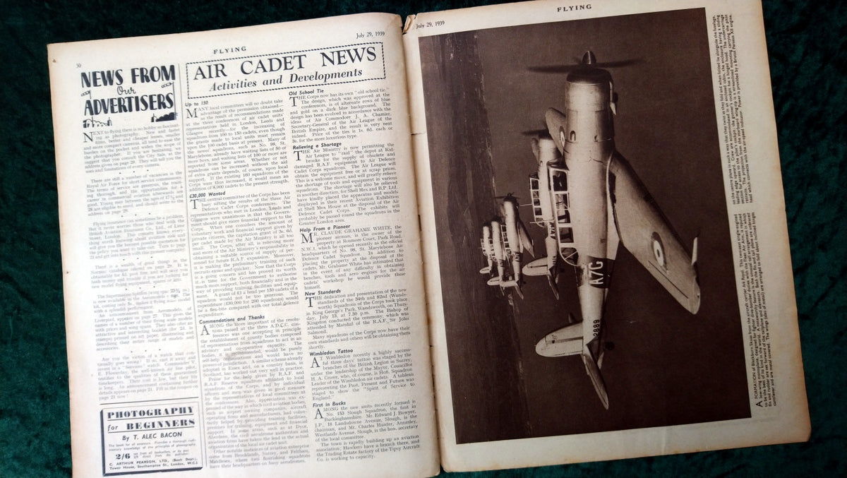 Flying Magazine July 29th 1939. (M531)