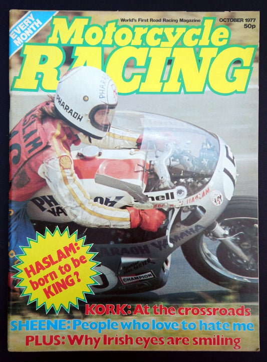 Motorcycle Racing Magazine October 1977. (M360)