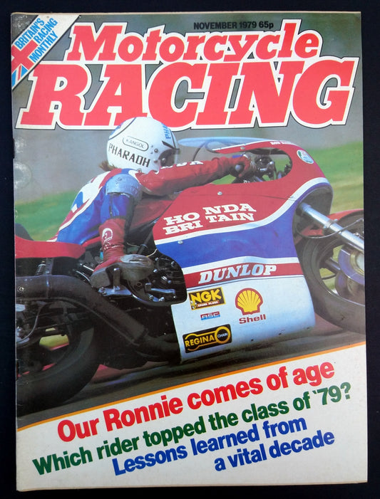 Motorcycle Racing Magazine November 1979. (M363)
