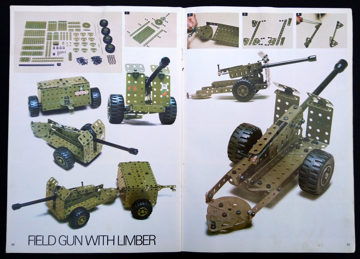 Meccano Army Multikit Book of Models 1975. (M369)