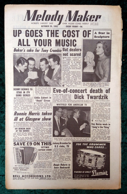Melody Maker Magazine. Lot of 3 From 1955 (Oct 15th, 22th, 29th) . (XLM002)