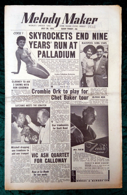 Melody Maker Magazine. Lot of 3 From 1955 . (XLM007)