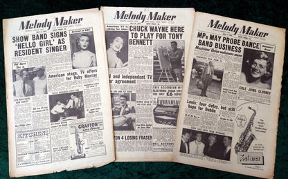 Melody Maker Magazine. Lot of 3 From July 1955 . (XLM008)