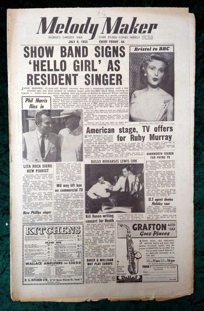 Melody Maker Magazine. Lot of 3 From July 1955 . (XLM008)