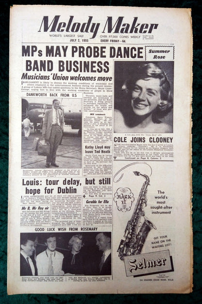 Melody Maker Magazine. Lot of 3 From July 1955 . (XLM008)