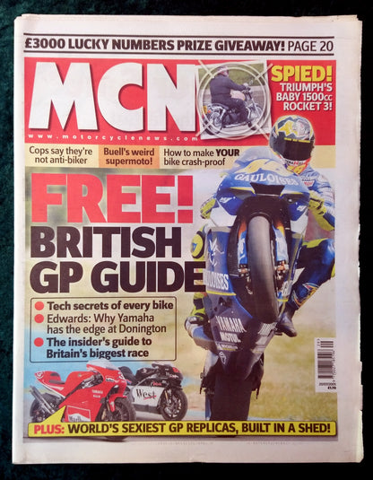Motor Cycle News Paper. MCN Lot of 5 from 2004/05. (XLM020)