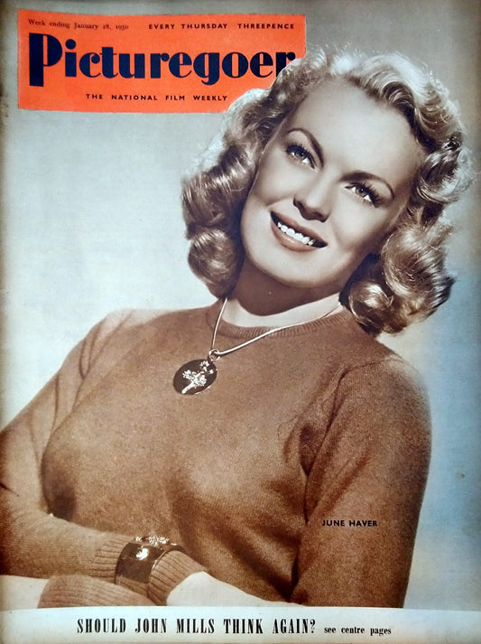 Picturegoer Magazine. January 28th 1950. Cover Star June Haver (M432)