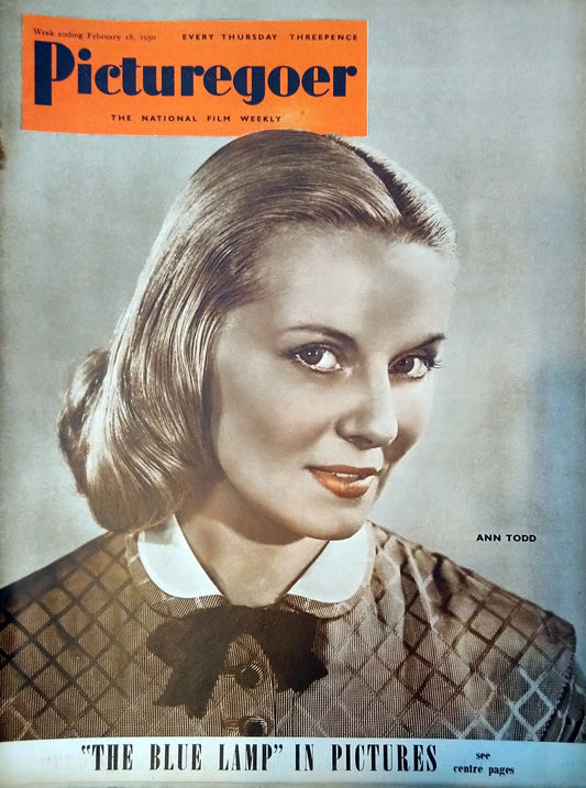Picturegoer Magazine. February 18th 1950. Cover Star Ann Todd (M433)