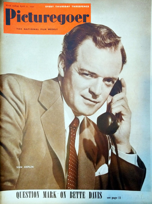 Picturegoer Magazine. April 22nd 1950. Cover Star Van Heflin (M434)
