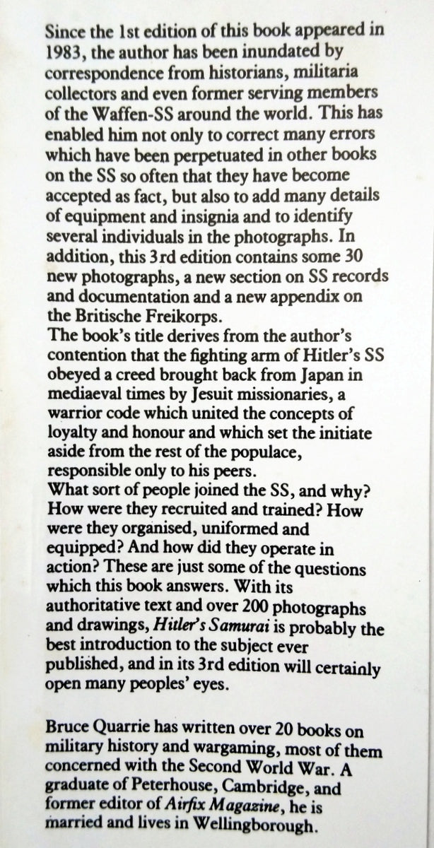 Hitler's Samurai, The Waffen SS in Action. (ref b372)