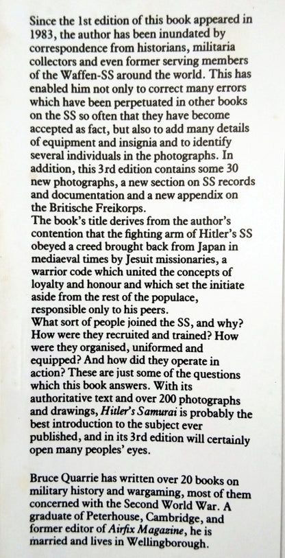 Hitler's Samurai, The Waffen SS in Action. (ref b372)