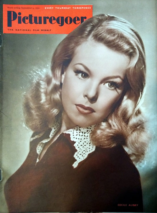 Picturegoer Magazine. September 9th 1950. Cover Star Cecile Aubry (M443)